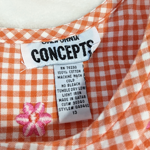 COPY - Vintage Retro Y2K Gingham Embroidered Dress - Picture 9 of 9